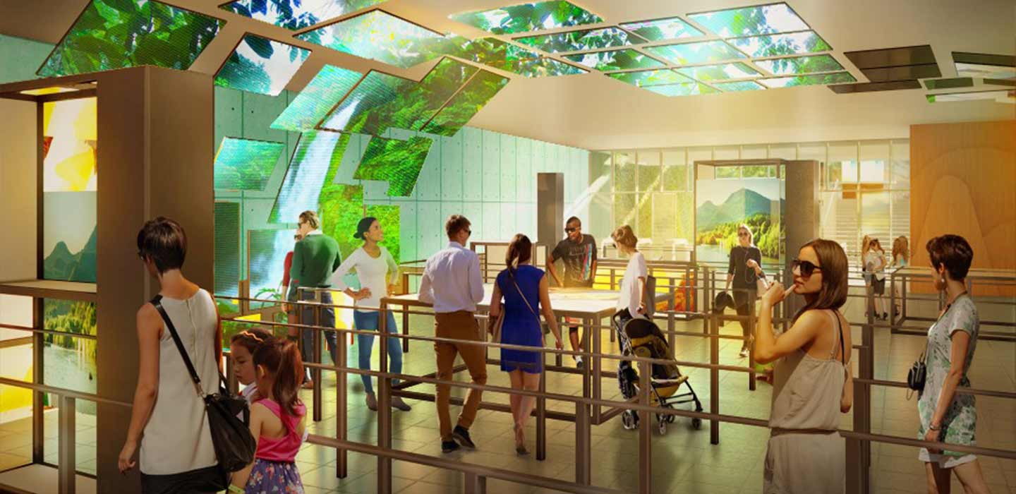 Render of people in Sugar Loaf Cable Car Attraction