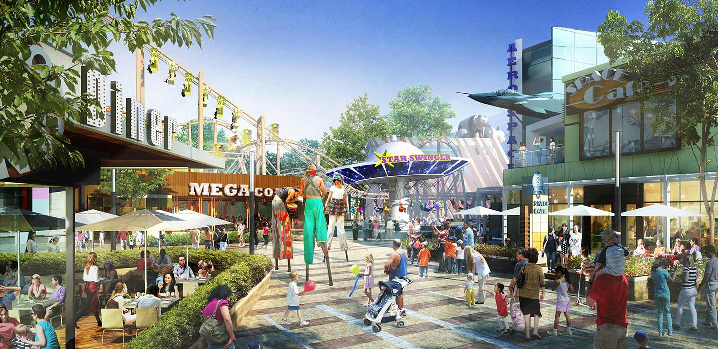 Render of Xichang Tourism development exterior during the day