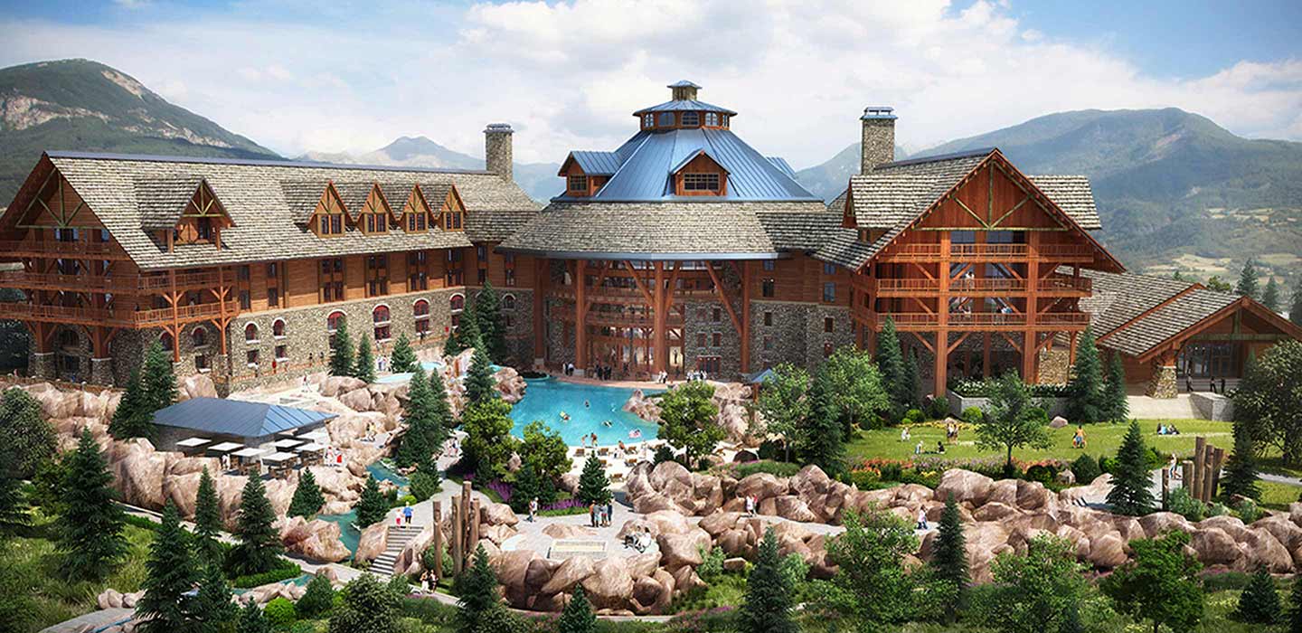 Render of side view Gyeongju World Resort